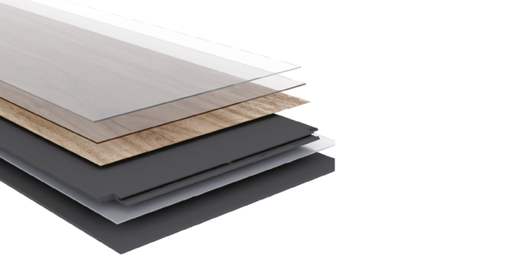 The construction of our luxury vinyl flooring